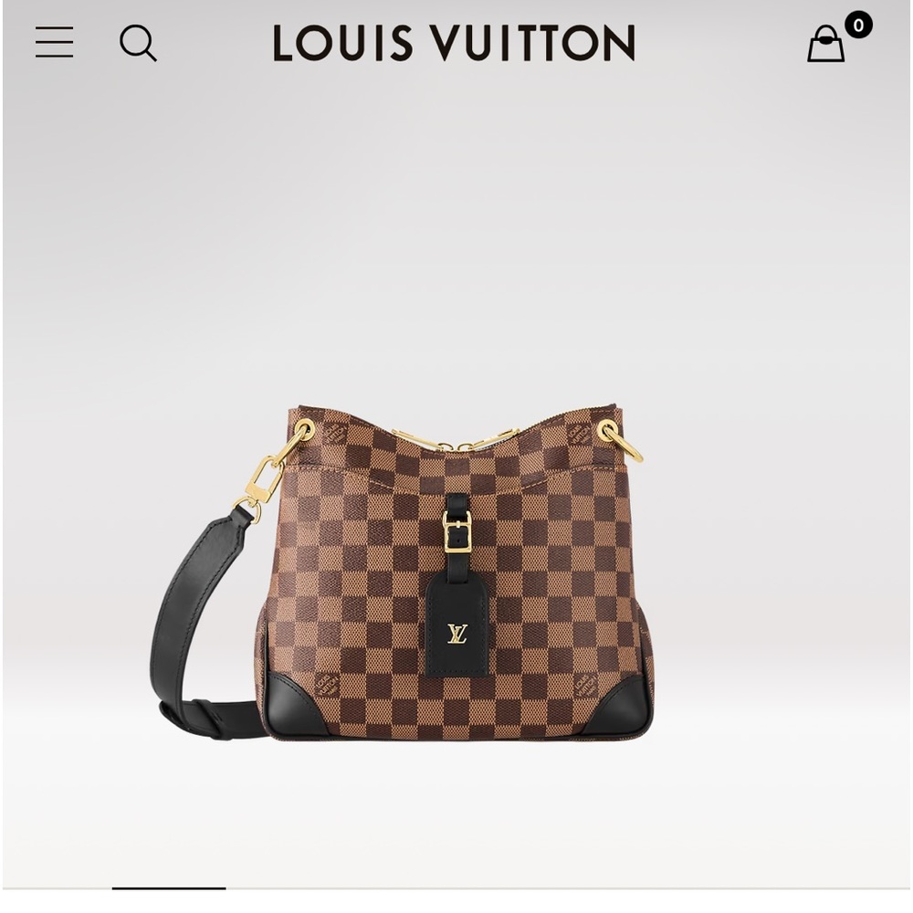 Brand new Louis Vuitton Odeon PM Damier ebene zipped satchel crossbody bag
